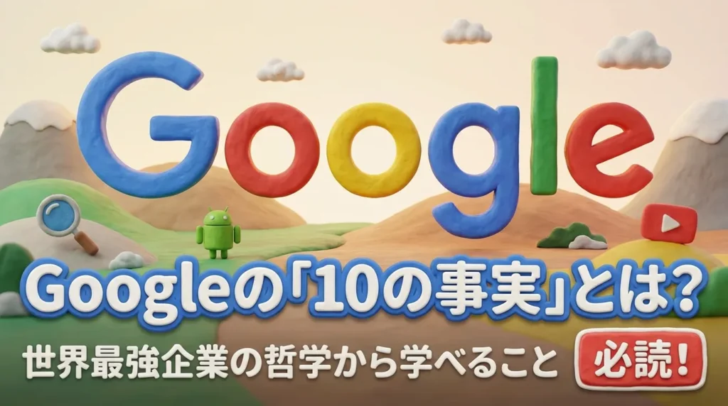 Google10の事実について解説した記事のアイキャッチ画像
